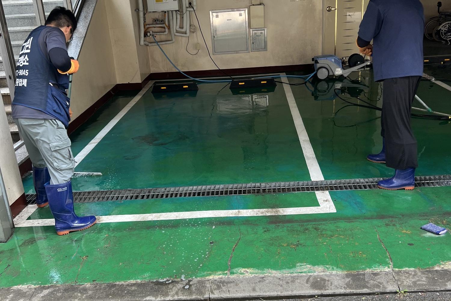 종로 외벽 클리닝 진행 과정